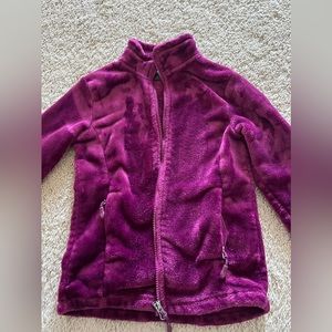 Velour fuzzy Heat jacket for girls Size 7/8